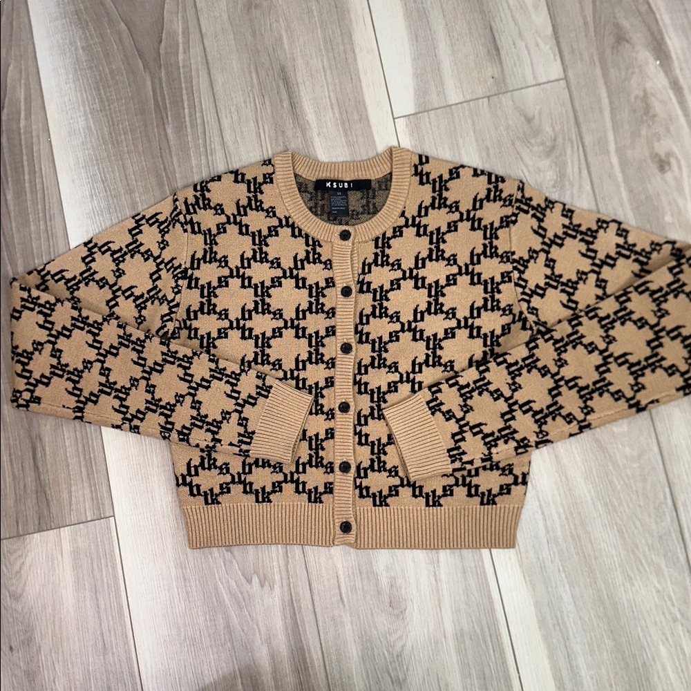 Ksubi logo printed cardigan sweater size XS - Picture 2 of 6